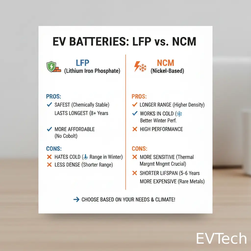 Buying an EV? LFP vs. NCM Batteries: Which One Is Right for You?